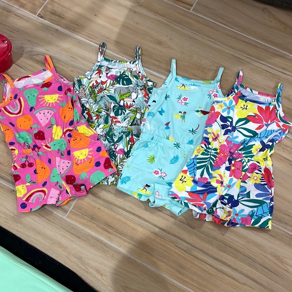 Set of 4 Rompers